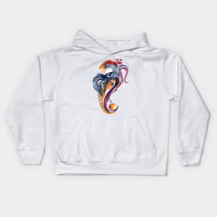 Elephant Head Watercolor Kids Hoodie